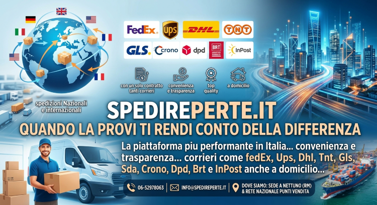 RICHIEDI IL TUO LISTINO PERSONALIZZATOSE HAI PIU' DI 100 SPEDIZIONI AL MESE !!